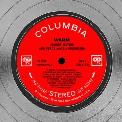 RARE-T Johnny Mathis - Warm Platinum LP Limited Signature Edition Studio Licensed Custom Frame Limited Edition Frames