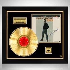 RARE-T Johnny Mathis - Warm Gold LP Limited Signature Edition Studio Licensed Custom Frame Limited Edition Frames
