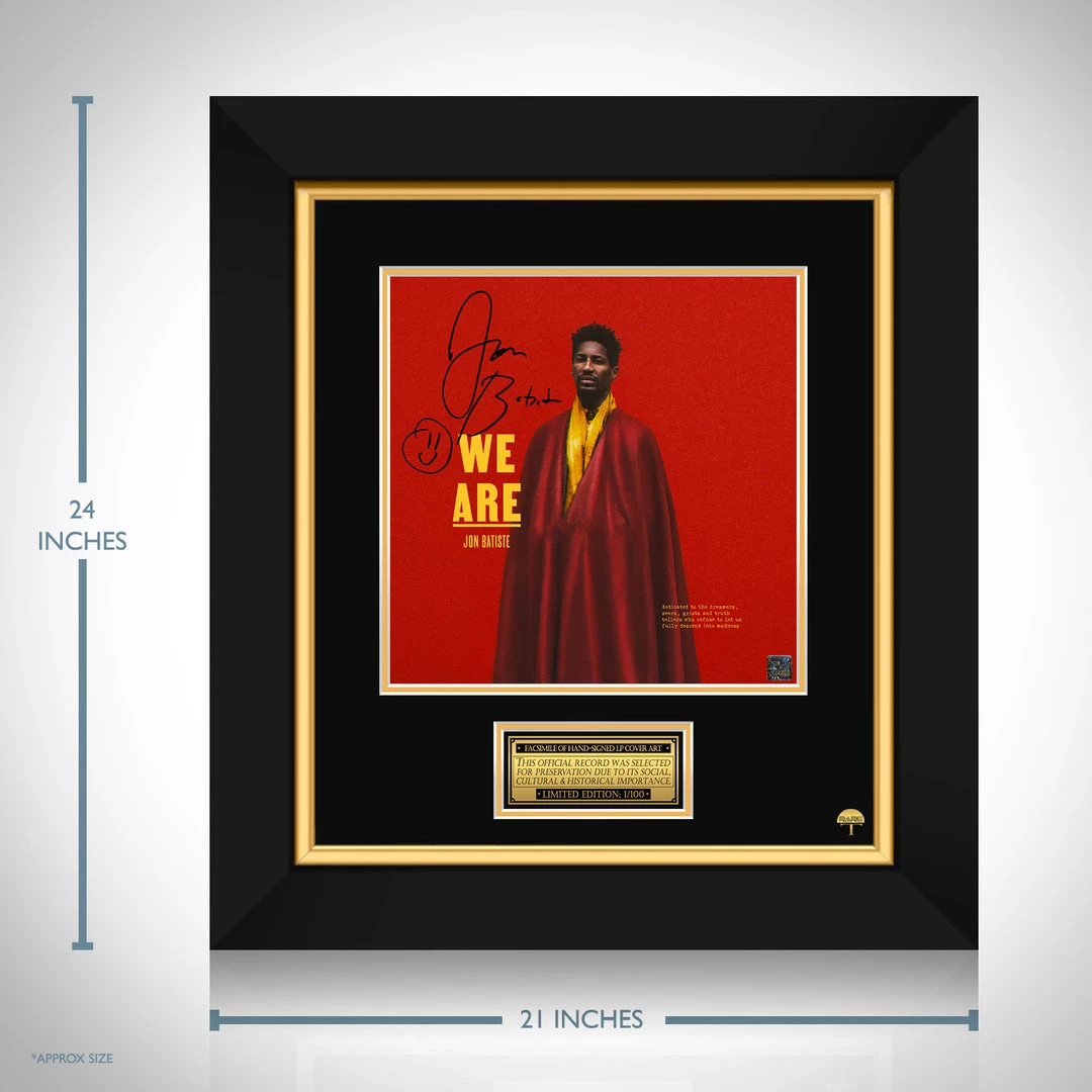 RARE-T Jon Batiste - We Are LP Cover Limited Signature Edition Studio Licensed Custom Frame Limited Edition Frames 3 RARE-T Jon Batiste - We Are LP Cover Limited Signature Edition Studio Licensed Custom Frame Limited Edition Frames
