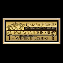 RARE-T Game Of Thrones - Jon Snow Art Limited Signature Edition Studio Licensed Photo Custom Frame Limited Edition Frames