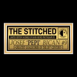 RARE-T Slavia Prague - Josef Bican Photo Limited Signature Edition Studio Licensed Custom Frame Sports Memorabilia