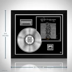 Rare-T Joy Division - Unknown Pleasures Platinum LP Limited Signature Edition Studio Licensed Custom Frame Limited Edition Frames