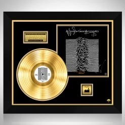 Rare-T Joy Division - Unknown Pleasures Gold LP Limited Signature Edition Studio Licensed Custom Frame