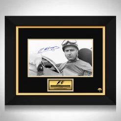 RARE-T Juan Manuel Fangio Photo Limited Signature Edition Studio Licensed Custom Frame NEW