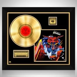 RARE-T Judas Priest - Defenders Of The Faith Gold LP Limited Signature Edition Studio Licensed Custom Frame