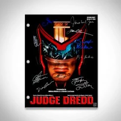 RARE-T Judge Dredd Script Limited Signature Edition Studio Licensed Custom Frame 14 RARE-T Judge Dredd Script Limited Signature Edition Studio Licensed Custom Frame