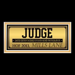 RARE-T Judge Mills Lane Photo Limited Signature Edition Studio Licensed Custom Frame