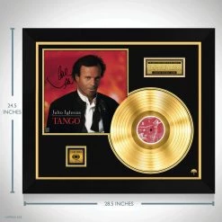 RARE-T Julio Iglesias - Tango Gold LP Limited Signature Edition Studio Licensed Custom Frame Limited Edition Frames