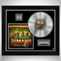 RARE-T Jumanji Welcome To The Jungle - Soundtrack Platinum LP Limited Signature Edition Studio Licensed Custom Frame Limited Edition Frames