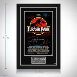 RARE-T Limited Edition Frames Jurassic Park Movie Mini Poster Limited Signature Edition Studio Licensed Custom Frame