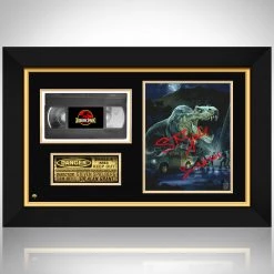 RARE-T Jurassic Park Photo & VHS Limited Signature Edition Studio Licensed Custom Frame Limited Edition Frames