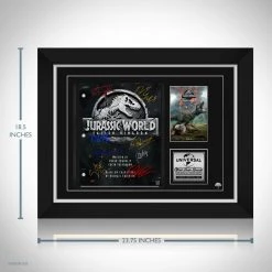 RARE-T Jurassic World : Fallen Kingdom Script Limited Signature Edition Studio Licensed Custom Frame
