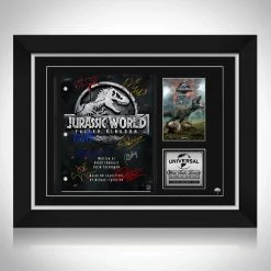 RARE-T Jurassic World : Fallen Kingdom Script Limited Signature Edition Studio Licensed Custom Frame