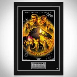 RARE-T Jurassic World Dominion Movie Mini Poster Limited Signature Edition Studio Licensed Custom Frame