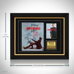RARE-T Limited Edition Frames Justified Script Limited Signature Edition Studio Licensed Custom Frame