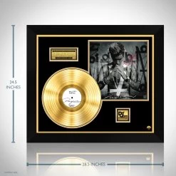 RARE-T Justin Bieber Purpose Gold LP Limited Signature Edition Studio Licensed Custom Frame