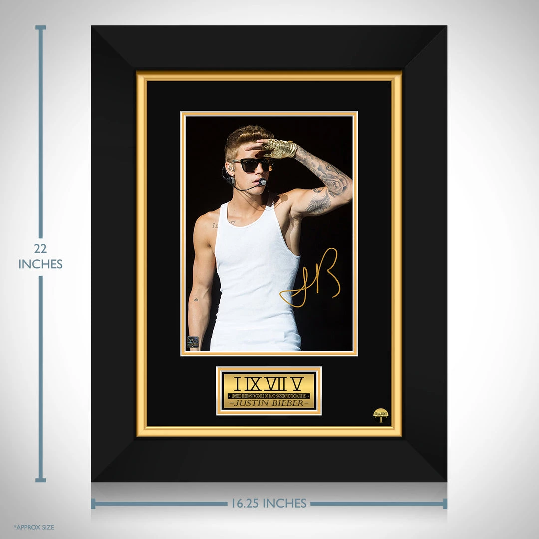 RARE-T Limited Edition Frames Justin Bieber Photo Limited Signature Edition Studio Licensed Custom Frame 3 RARE-T Limited Edition Frames Justin Bieber Photo Limited Signature Edition Studio Licensed Custom Frame
