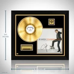 RARE-T Justin Timberlake Future Sex Love Sounds Gold LP Limited Signature Edition Studio Licensed Custom Frame