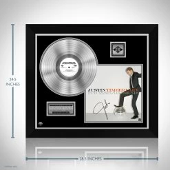 RARE-T Justin Timberlake - Future Sex Love Sounds Platinum LP Limited Signature Edition Studio Licensed Custom Frame