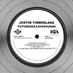 RARE-T Justin Timberlake - Future Sex Love Sounds Platinum LP Limited Signature Edition Studio Licensed Custom Frame