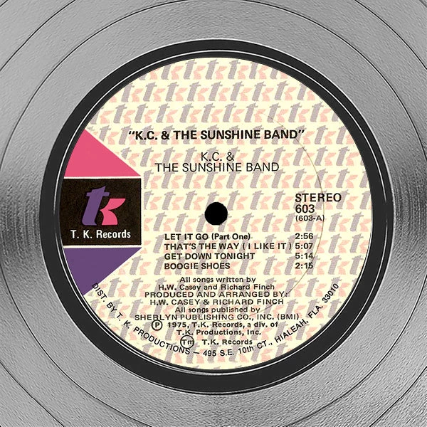 RARE-T KC And The Sunshine Band - Self-titled Platinum LP Limited Signature Edition Studio Licensed Custom Frame 5 RARE-T KC And The Sunshine Band - Self-titled Platinum LP Limited Signature Edition Studio Licensed Custom Frame