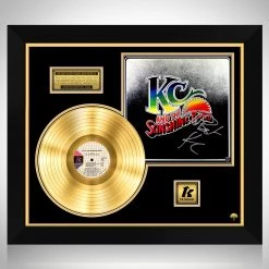 RARE-T KC And The Sunshine Band - Self-titled Gold LP Limited Signature Edition Studio Licensed Custom Frame Limited Edition Frames