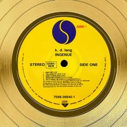 RARE-T K.D. Lang - Ingenue Gold LP Limited Signature Edition Studio Licensed Custom Frame Limited Edition Frames