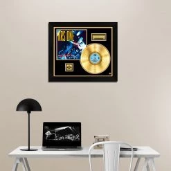RARE-T KRS-One - Return Of The Boom Bap Gold LP Limited Signature Edition Studio Licensed Custom Frame Limited Edition Frames