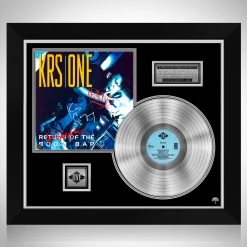 RARE-T Limited Edition Frames KRS-One - Return Of The Boom Bap Platinum LP Limited Signature Edition Studio Licensed Custom Frame