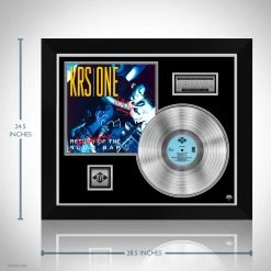 RARE-T Limited Edition Frames KRS-One - Return Of The Boom Bap Platinum LP Limited Signature Edition Studio Licensed Custom Frame