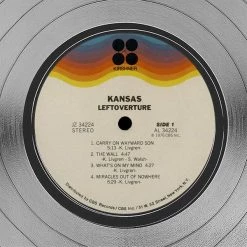 RARE-T Limited Edition Frames Kansas - Leftoverture Platinum LP Limited Signature Edition Studio Licensed Custom Frame