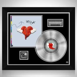 Rare-T Limited Edition Frames Kanye West - 808s & Heartbreak Platinum LP Limited Signature Edition Studio Licensed Custom Frame