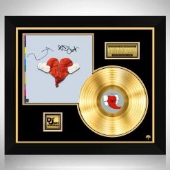 Rare-T Kanye West - 808s & Heartbreak Gold LP Limited Signature Edition Studio Licensed Custom Frame Limited Edition Frames