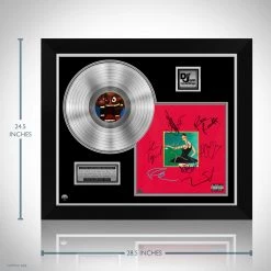 RARE-T Limited Edition Frames Kanye West - Dark Twisted Fantasy Platinum LP Limited Signature Edition Studio Licensed Custom Frame