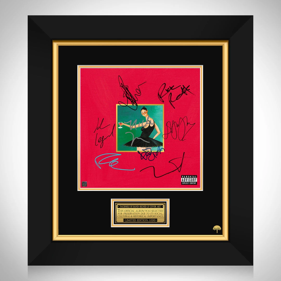 RARE-T Kanye West - Dark Twisted Fantasy LP Cover Limited Signature Edition Studio Licensed Custom Frame 1 RARE-T Kanye West - Dark Twisted Fantasy LP Cover Limited Signature Edition Studio Licensed Custom Frame