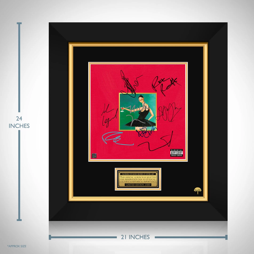 RARE-T Kanye West - Dark Twisted Fantasy LP Cover Limited Signature Edition Studio Licensed Custom Frame 3 RARE-T Kanye West - Dark Twisted Fantasy LP Cover Limited Signature Edition Studio Licensed Custom Frame