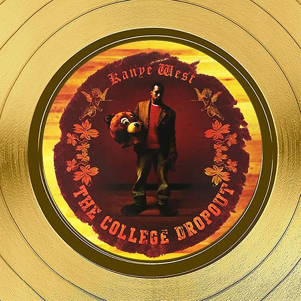RARE-T Kanye West College Dropout Gold LP Limited Signature Edition Studio Licensed Custom Frame Black Matting 5 RARE-T Kanye West College Dropout Gold LP Limited Signature Edition Studio Licensed Custom Frame Black Matting