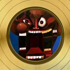 RARE-T Kanye West - Dark Twisted Fantasy Gold LP Limited Signature Edition Studio Licensed Custom Frame