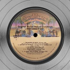 RARE-T NEW Karate Kid - Original Motion Picture Soundtrack Platinum LP Limited Signature Edition Studio Licensed Custom Frame