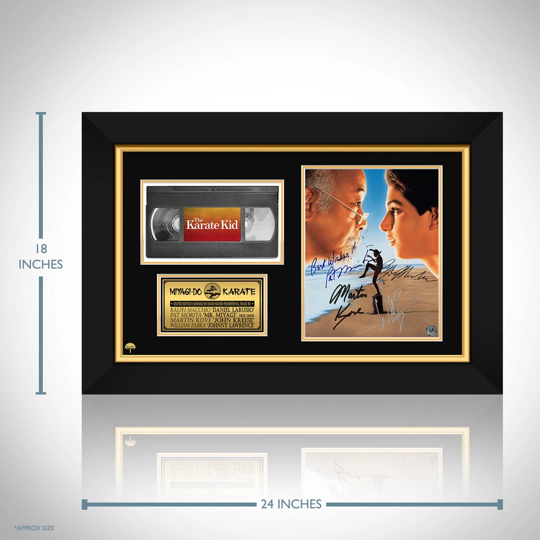 RARE-T The Karate Kid Photo & VHS Limited Signature Edition Studio Licensed Custom Frame NEW 3 RARE-T The Karate Kid Photo & VHS Limited Signature Edition Studio Licensed Custom Frame NEW