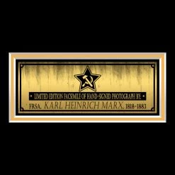 RARE-T Karl Heinrich Marx Photo Limited Signature Edition Studio Licensed Custom Frame