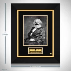 RARE-T Karl Heinrich Marx Photo Limited Signature Edition Studio Licensed Custom Frame