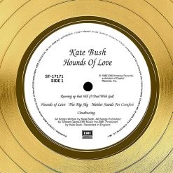 RARE-T Kate Bush - Hounds Of Love Gold LP Limited Signature Edition Studio Licensed Custom Frame