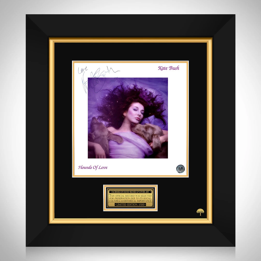 RARE-T NEW Kate Bush - Hounds Of Love LP Cover Limited Signature Edition Studio Licensed Custom Frame 1 RARE-T NEW Kate Bush - Hounds Of Love LP Cover Limited Signature Edition Studio Licensed Custom Frame