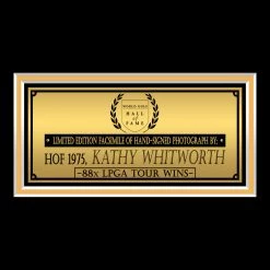 RARE-T Kathy Whitworth Photo Limited Signature Edition Studio Licensed Custom Frame
