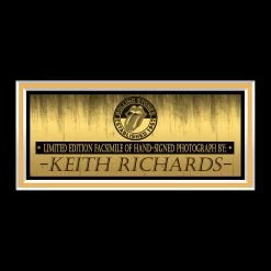 RARE-T Limited Edition Frames The Rolling Stones Keith Richards Legend Photo Limited Signature Edition Licensed Custom Frame