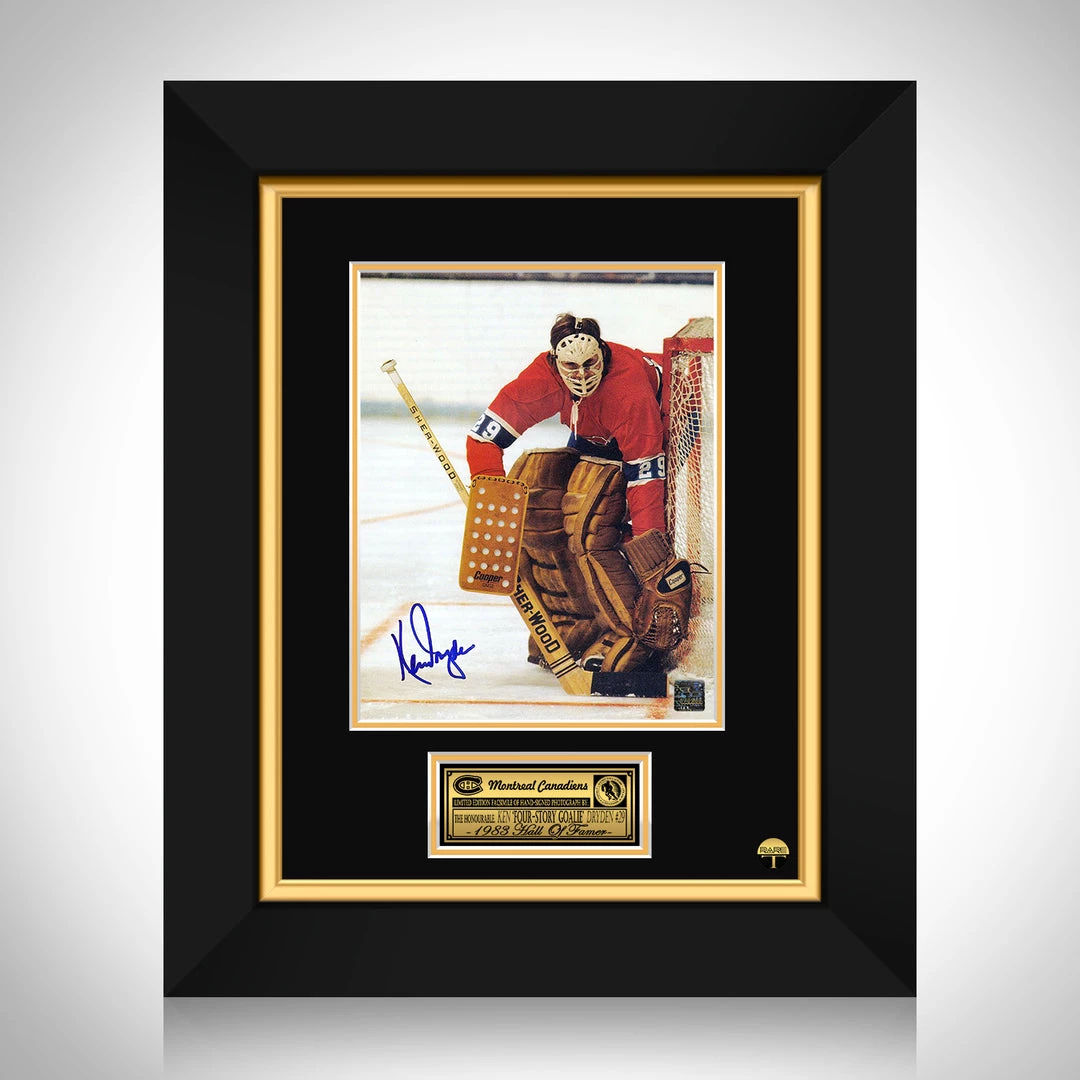 RARE-T Sports Memorabilia Montreal Canadiens - Ken Dryden Photo Limited Signature Edition Studio Licensed Custom Frame 1 RARE-T Sports Memorabilia Montreal Canadiens - Ken Dryden Photo Limited Signature Edition Studio Licensed Custom Frame