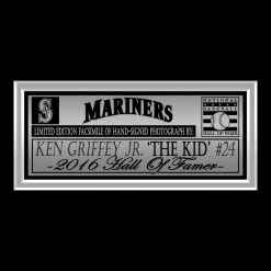 RARE-T Sports Memorabilia Seattle Mariners - Ken Griffey Jr. Photo Limited Signature Edition Studio Licensed Custom Frame