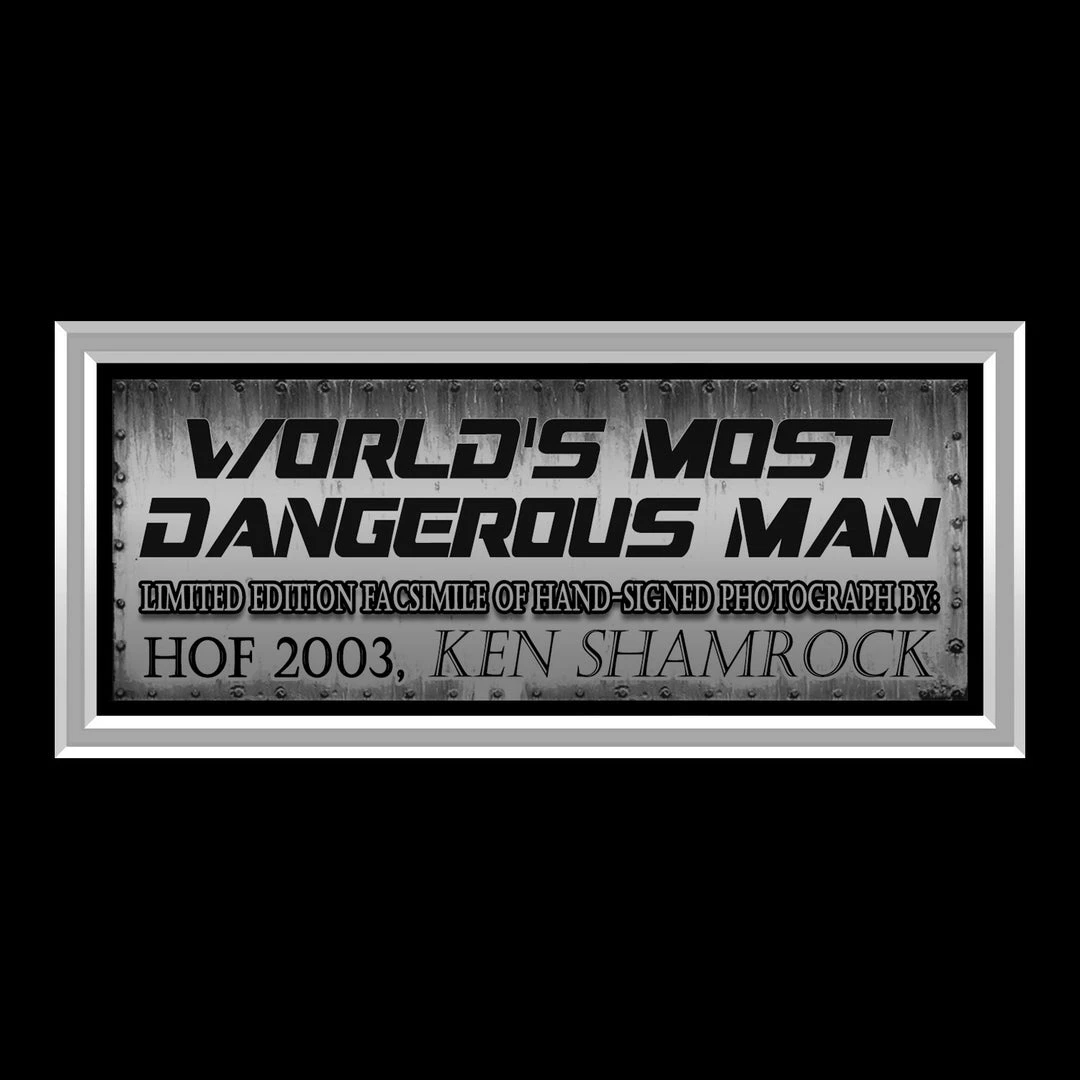 RARE-T Ken Shamrock Photo Limited Signature Edition Studio Licensed Custom Frame Limited Edition Frames 5 RARE-T Ken Shamrock Photo Limited Signature Edition Studio Licensed Custom Frame Limited Edition Frames