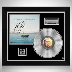 Rare-T Limited Edition Frames Kenny Chesney Song For The Saints Platinum LP Limited Signature Edition Studio Licensed Custom Frame